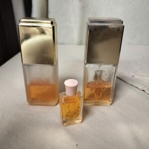 Vtg Lot of 3 WHITE SHOULDERS Perfume